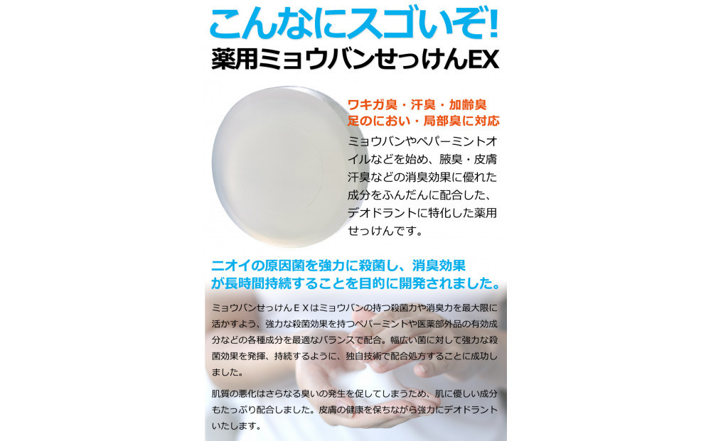 ドクターデオドラント 薬用ミョウバンせっけんEX 70g