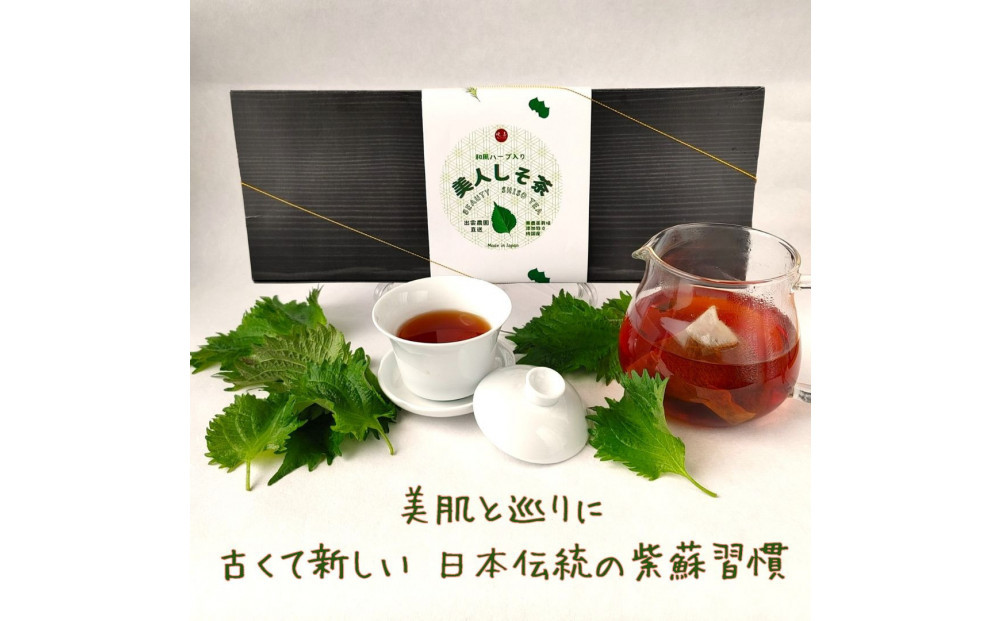 美人しそ茶と美人さくら有機煎茶(各10パック)