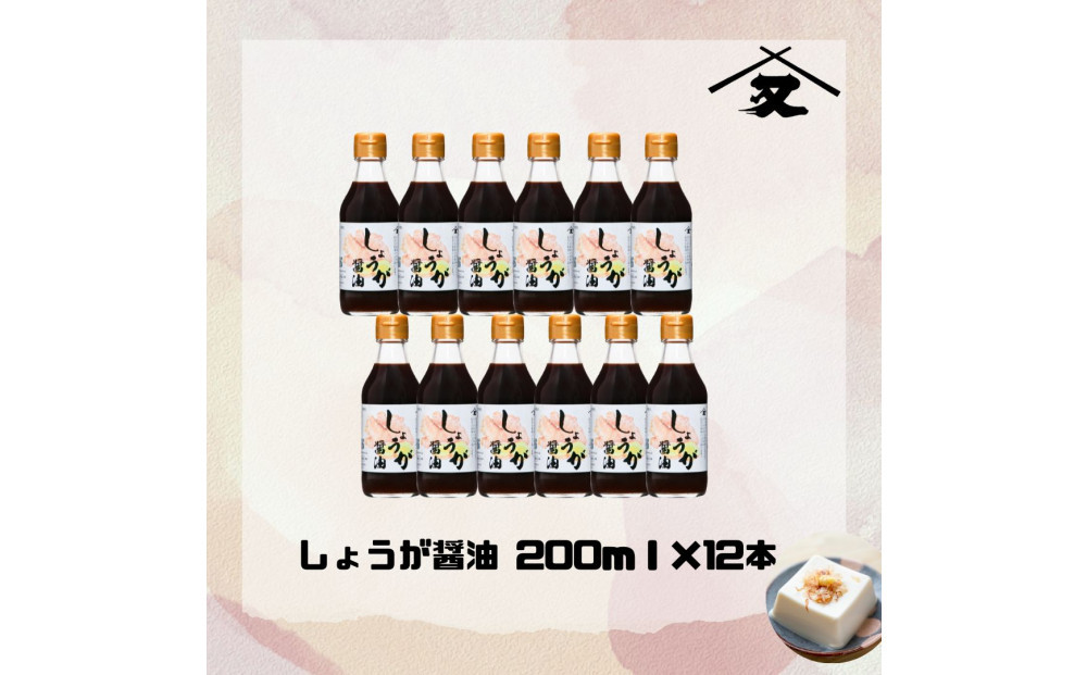 大醤 しょうが醤油200ml×12本