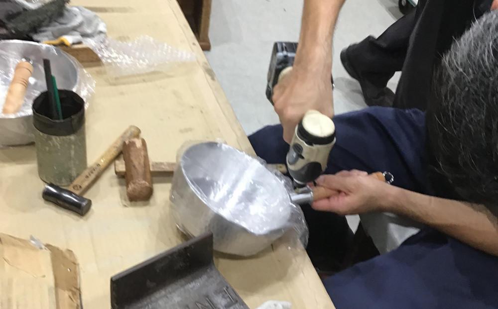 堺刀司平底アルミ雪平鍋　21ｃｍ