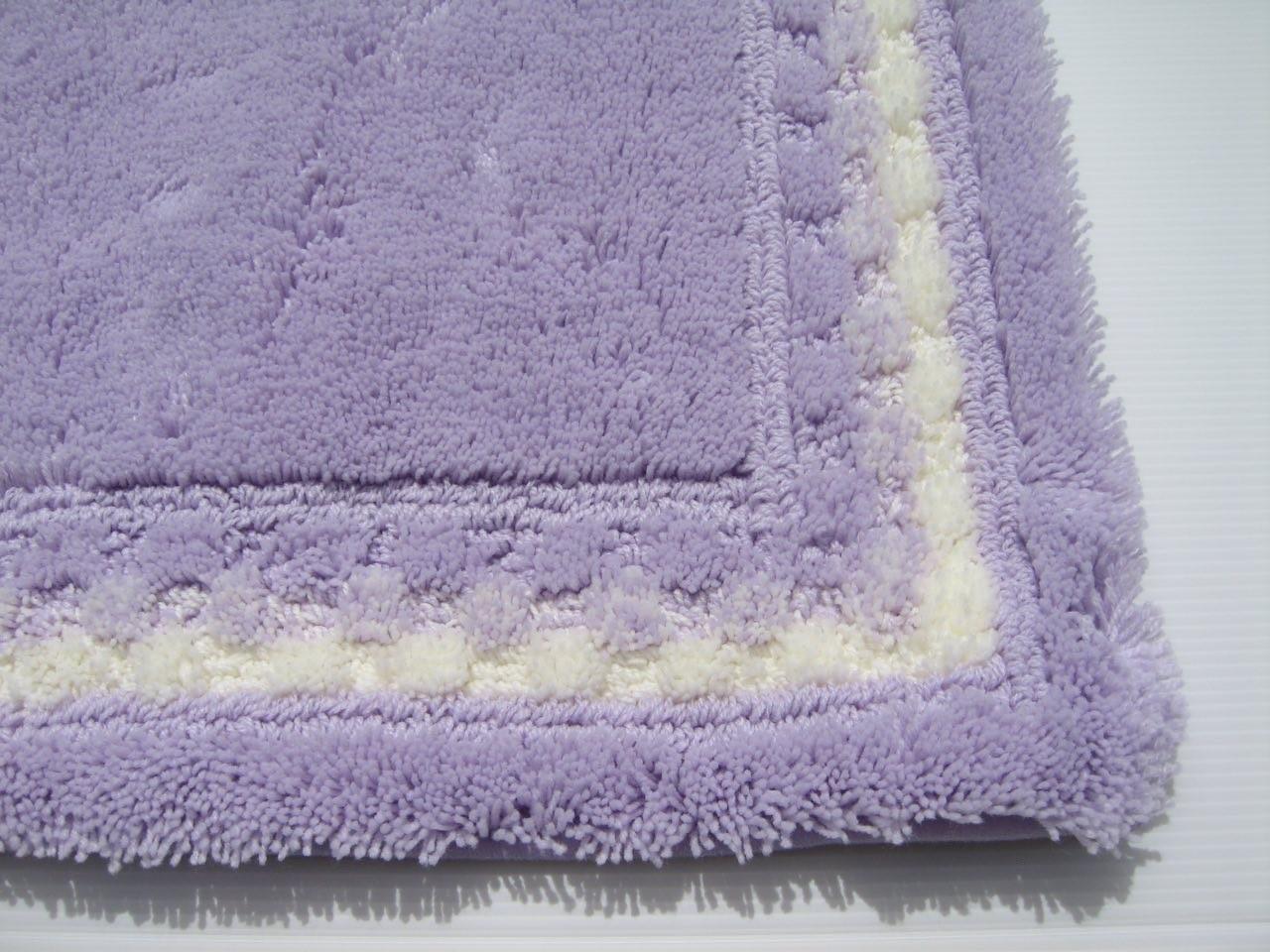 【ラベンダー】ボルガトイレマット約60cm×約60cm