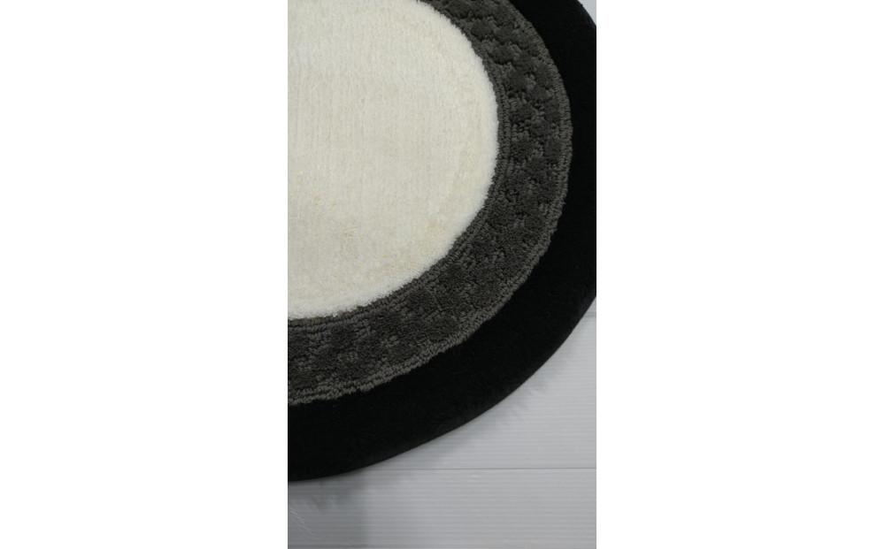 【ホワイト,グレー,ブラック】ボルガトイレマット約60cm丸型