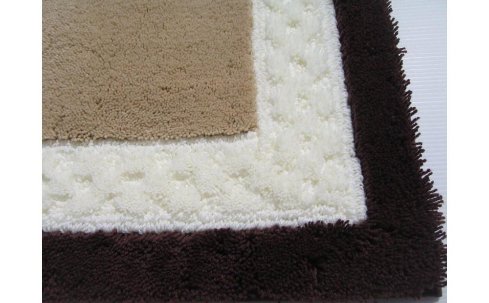 【ベージュ,ホワイト,ブラウン】ボルガキッチンマット小 約45cm×約120cm