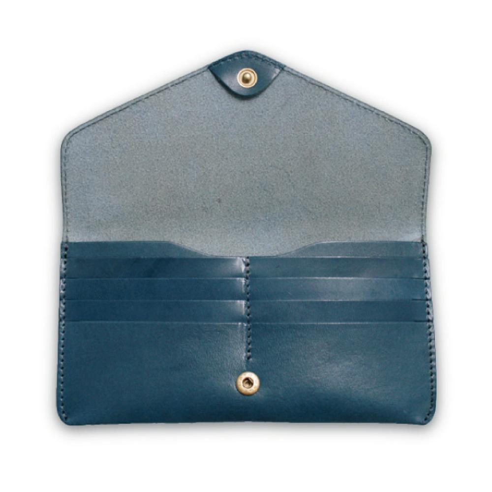 ロングフラップウォレット ネイビー