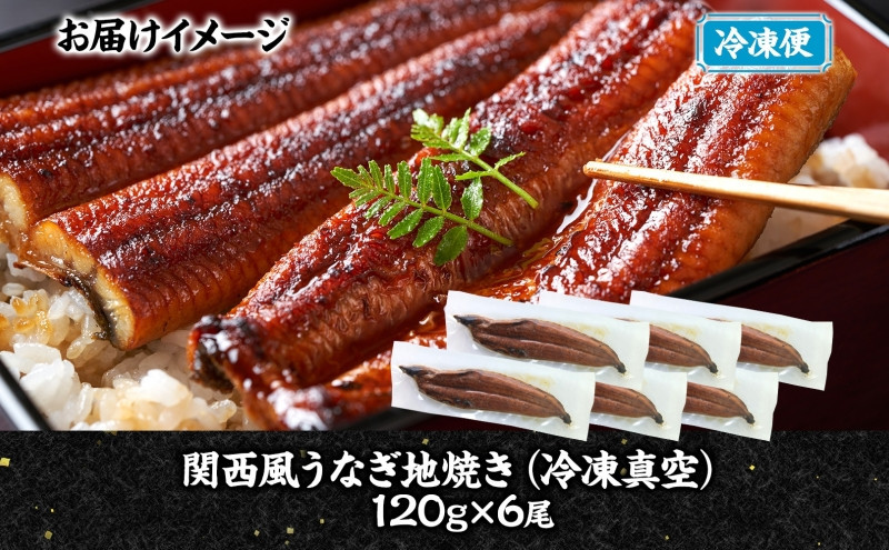 関西風うなぎ地焼き 冷凍真空 6尾×120g うなぎ ウナギ タレ 老舗 伝統 蒲焼き 真空パック 小分け 丑の日 ひつまぶし うな重 お取り寄せ グルメ プレゼント 贈答 贈り物 土用の丑の日 五郎藤 大阪府 堺市