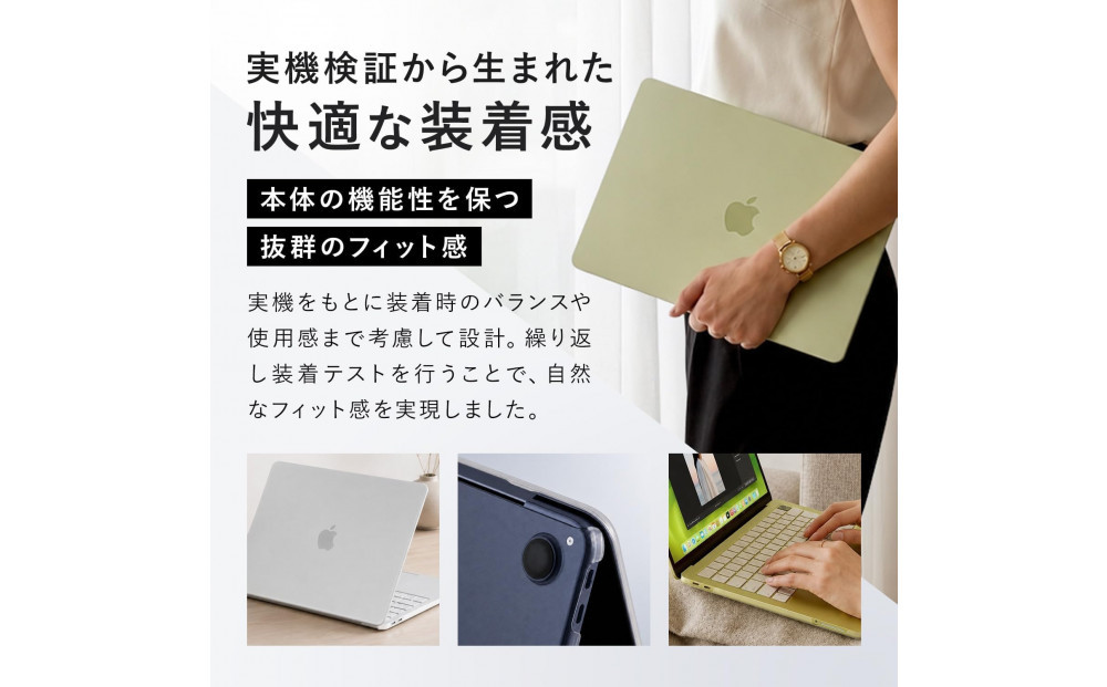 【堺市企画】Macbook カバー Neo13inch マットクリア HOGOTECH