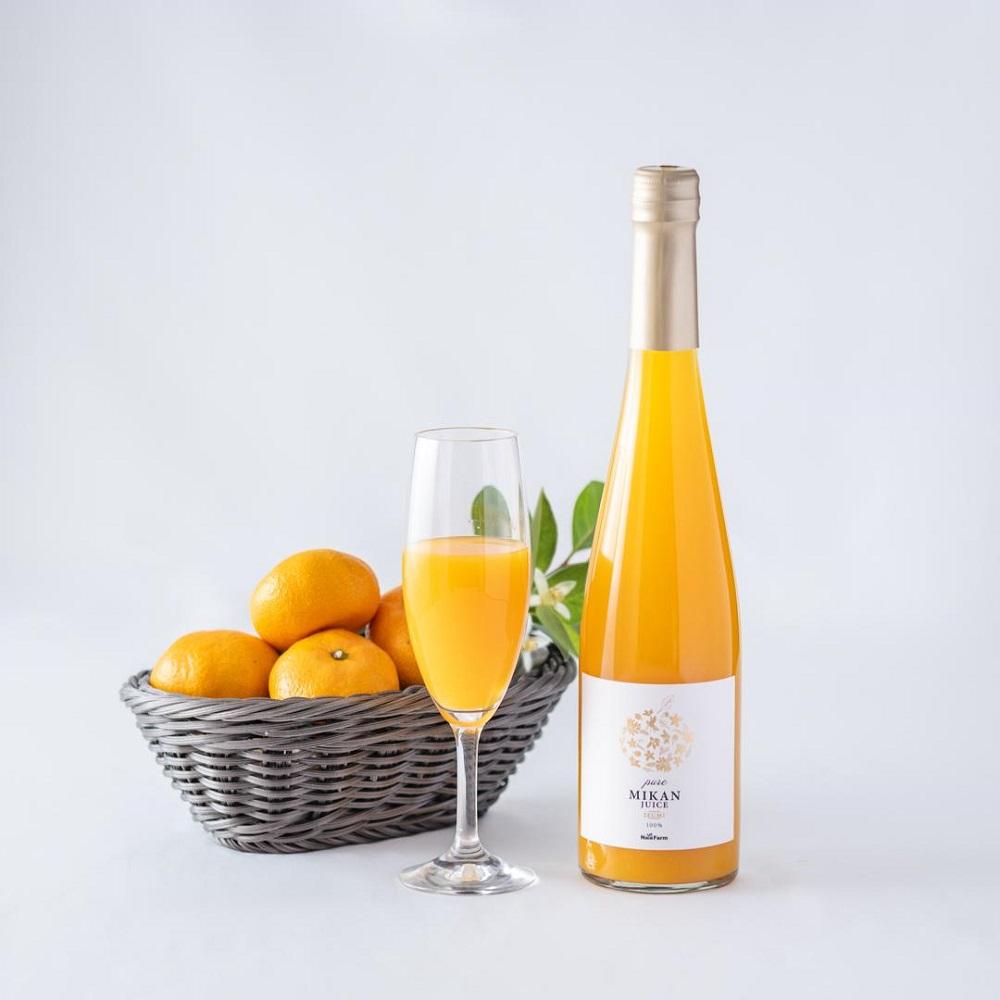 みかん農家の想いが詰まった キレのある 100％ストレート みかんジュース 500ml×2本