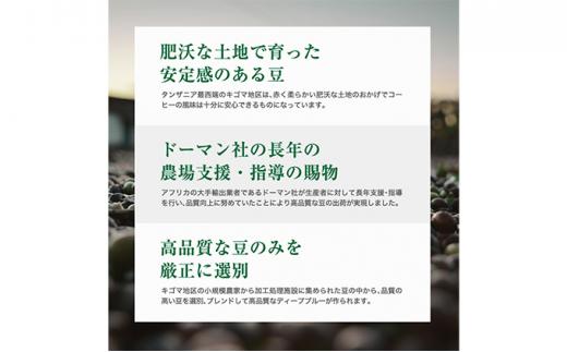 珈琲 スペシャルティーコーヒー豆【豆のまま】タンザニア・キリマンジャロ キゴマ キボー ディープブルー AA 600g