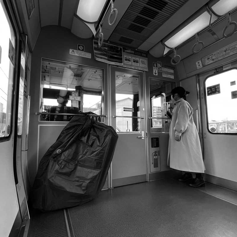 R250 超軽量縦型輪行袋  ブラック