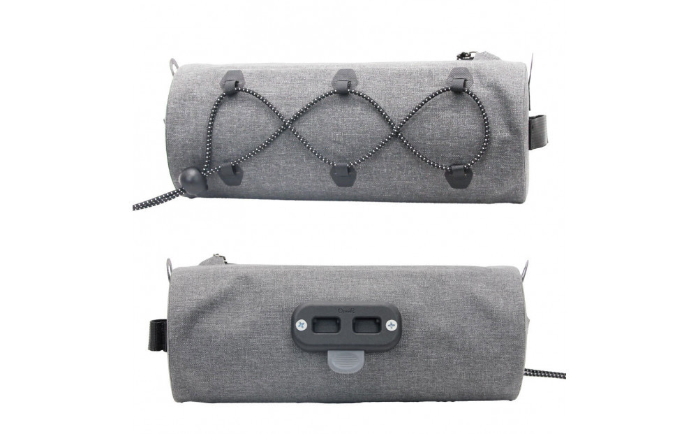 OsmaR250 防水ドラム型フロントバッグ グレー