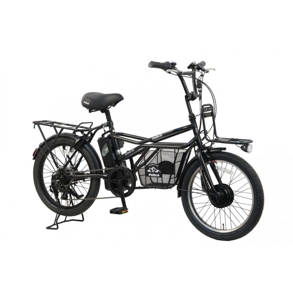 【100％完成納品】ノーパンクGRC-515L 電動アシストeカーゴバイク 20インチ 外装7段 【マットブラック】＊販売証明書付き