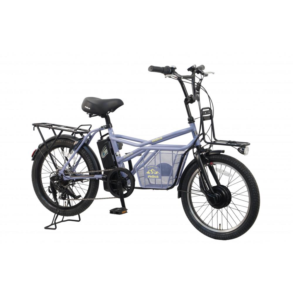 【100％完成納品】ノーパンクGRC-515L 電動アシストeカーゴバイク 20インチ 外装7段 【マットグレー】＊販売証明書付き