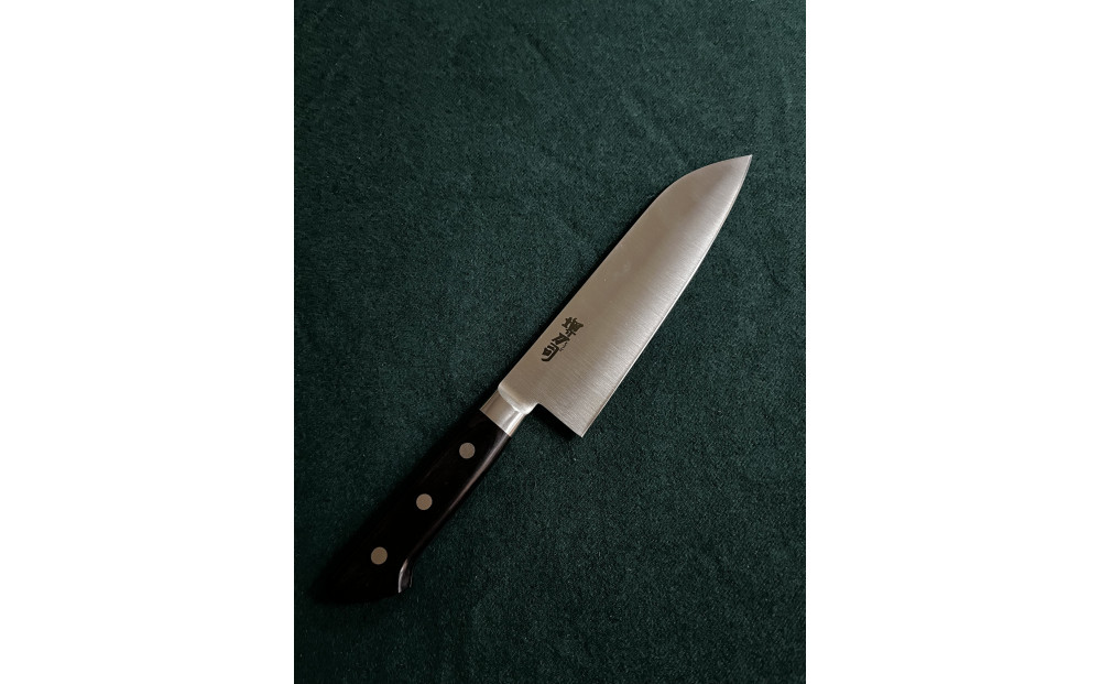 堺刀司　モリブデン鋼三徳庖丁