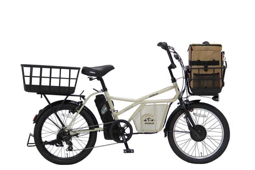 【ふるさと納税】 完成品 ペット乗せ 電動自転車 ミニベロ eカーゴバイク ペットポーター GRC-515L-PET 20インチ OGK 電動アシスト自転車 シマノ製外装7段変速【本体：マットベージュ×リュック：キャメル】