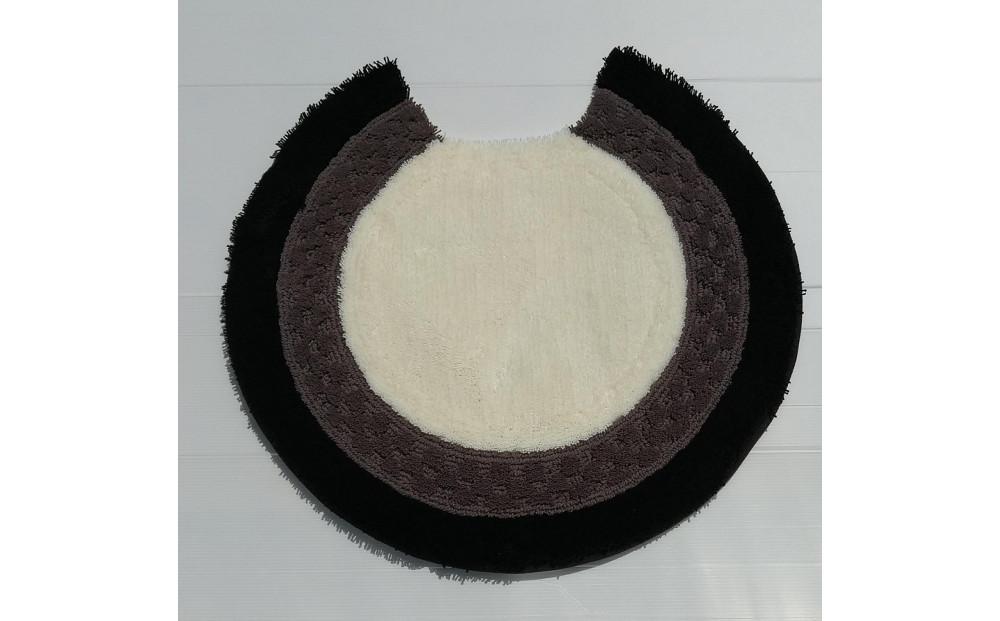 【ホワイト,グレー,ブラック】ボルガトイレマット約60cm丸型