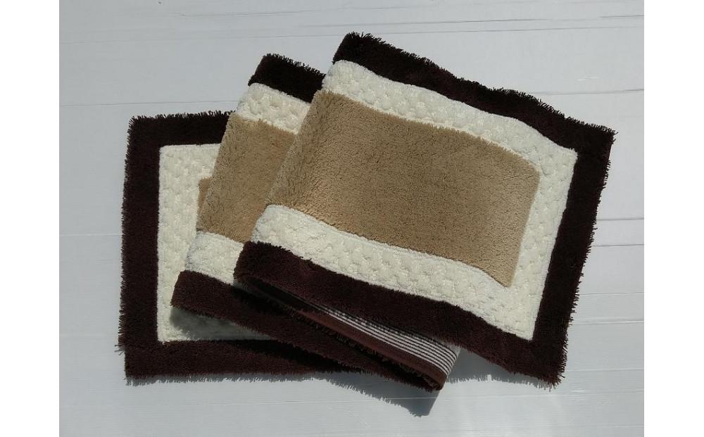 【ベージュ,ホワイト,ブラウン】ボルガキッチンマット大 約45cm×約240cm