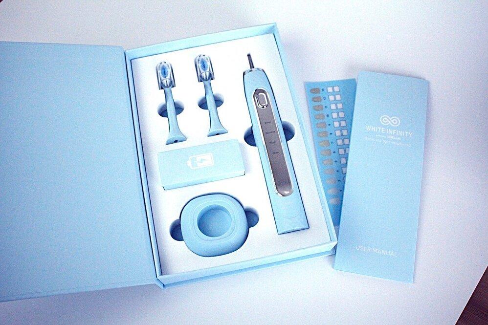 ホワイトインフィニティ　ソニックLED　ホームホワイトニングセット（ブルー）