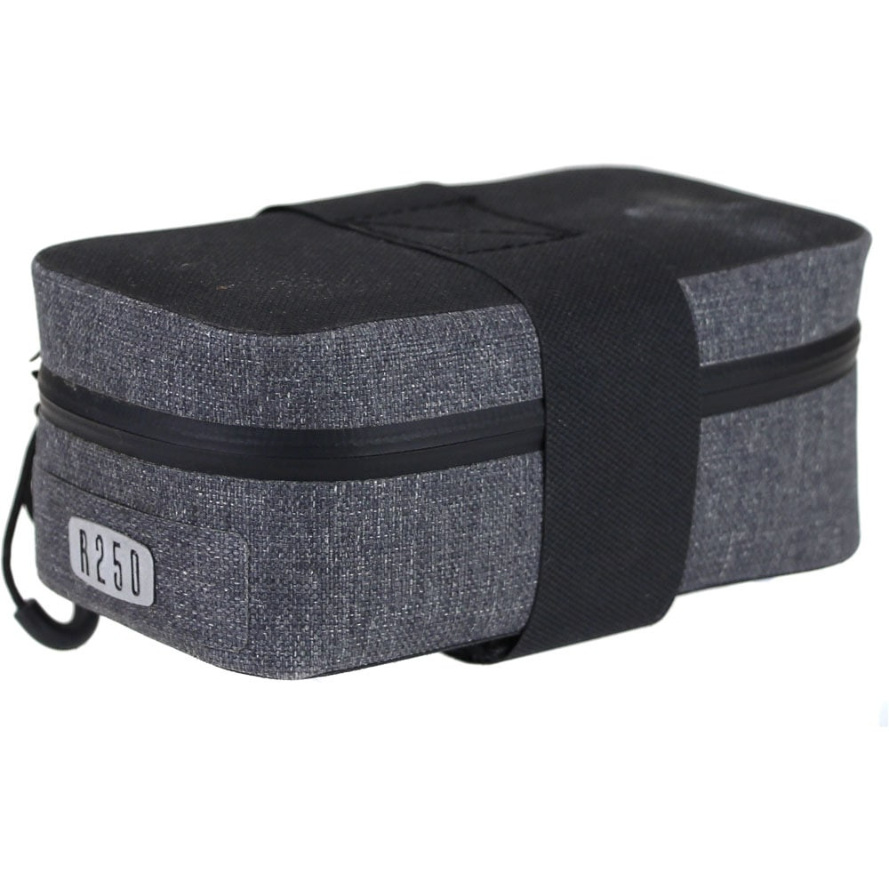 R250 防水サドルバッグミニ  グレー/ブラック