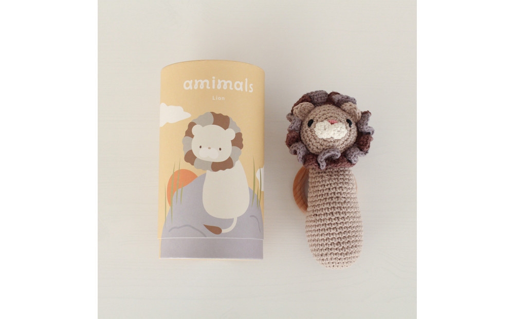 HOPPL（ホップル）amimals（アミマルズ） ラトル  Lion