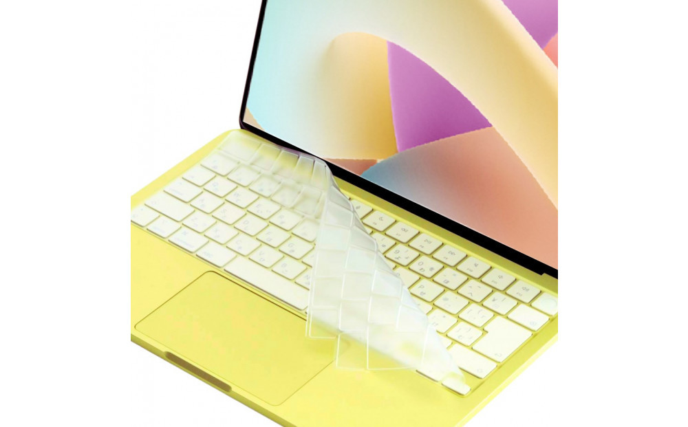 【堺市企画】Macbook 極薄キーボードカバー Air/Pro/Neo対応 日本語JIS配列 マットクリア