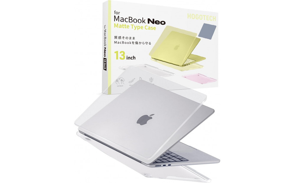 【堺市企画】Macbook カバー Neo13inch マットクリア HOGOTECH