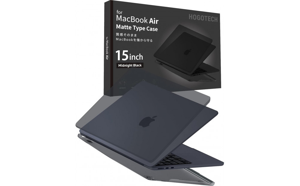 【堺市企画】Macbook カバー Air15inch ミッドナイト HOGOTECH