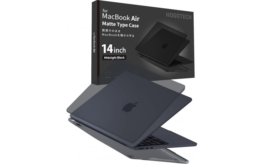 【堺市企画】Macbook カバー Pro14inch スペースブラック HOGOTECH