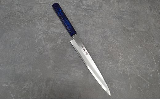 青木刃物製作所「なないろ」正夫 群青べっ甲 210mm