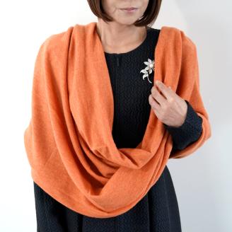 アレンジいろいろ円形マフラー オレンジ [0275]