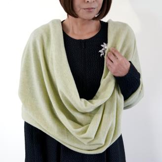 アレンジいろいろ円形マフラー ピスタチオ [0277]