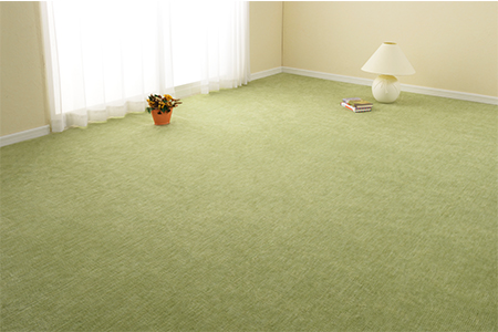 日本製 カーペット 長方形 10帖 約352×440cm グリーン 1枚 600017790型 [3841]