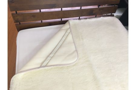 ご家庭で洗える ムートン調 ウールシーツ ワイドキング 200cm幅(毛羽部分 ウール100%) [0214]