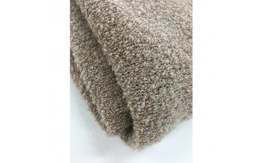 【限定259枚】タスマニアラム75% シルク25% ブークレ ニット毛布 シングル [0229]