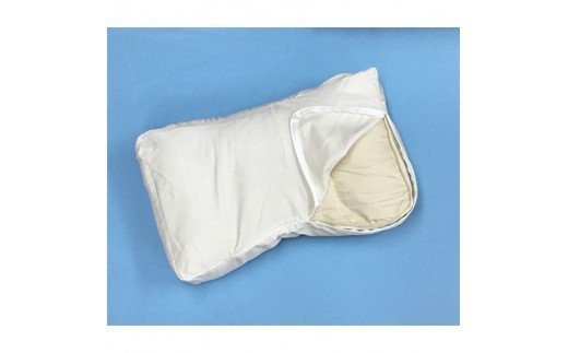 プロトレーナーが薦める 横向きに寝やすいパイプ枕 専用ベージュ枕カバー付き [0258]