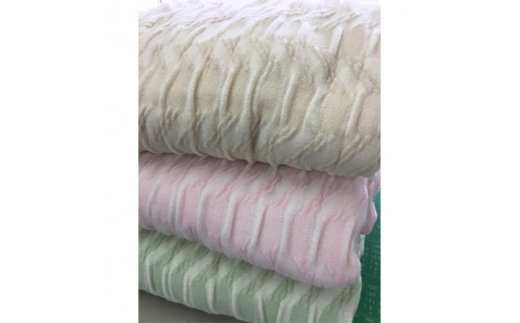 吸湿発熱 くしゅくしゅ 綿毛布 ダブルサイズ 180×200cm ベージュ [0687]