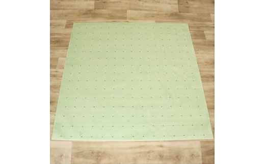 抗ウィルス、抗アレル物質、抗菌、消臭、防ダニ【PT-5】カーペット 190×190 グリーン [0918]