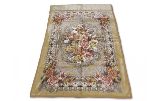 洗える マイヤー衿付合わせ毛布 シングルサイズ(約140×200cm) BSM-15 [1166]