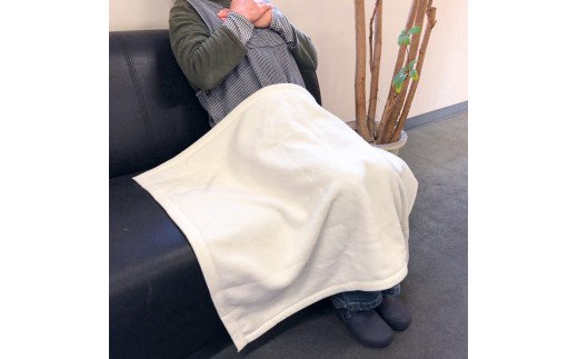 天然素材のやわらかコットン100% 吸水性抜群！ 綿マイヤーひざ掛け OZ-301 [4592]