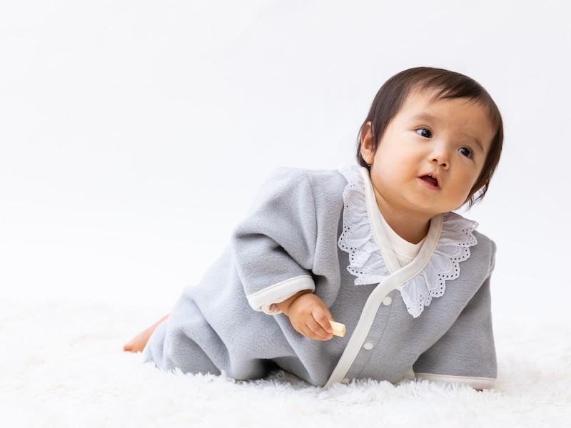 名入れ可 綿毛布 レース半袖スリーパー (Mサイズ グレー) 2way仕様で暖か 毛布の町 (泉大津産) sleeper-hs-lace [1567]