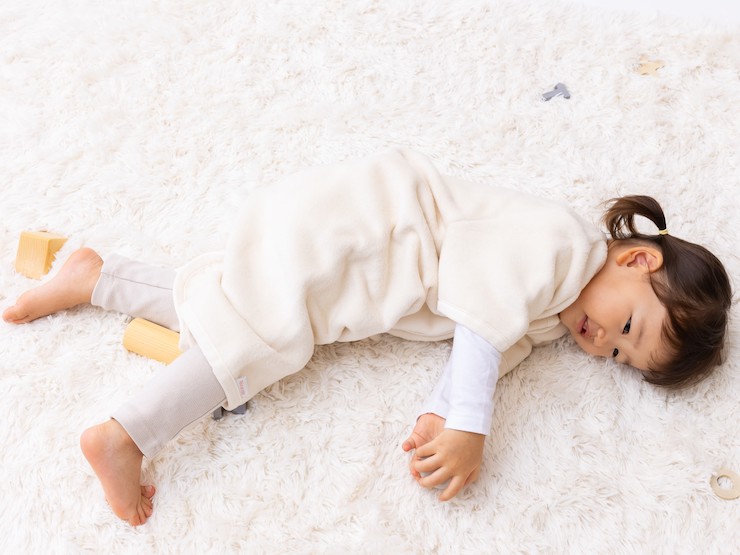 綿毛布 半袖 スリーパー (Lサイズ) オーガニック綿使用 2way仕様で暖か 毛布の町 (泉大津産)｜毛布 綿 100% コットン cotton あったか 子供 ベビー 贈答品 ギフト 誕生日 プレゼント 贈り物 クリスマス 大阪 泉大津 sleeper-hs-organic [1635]