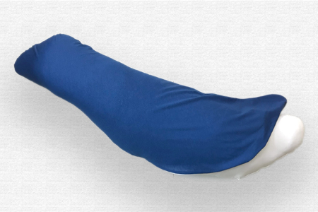 抱き枕 (全長118cm) 吸汗速乾・シルケット加工枕カバー付き ライトインディゴ [2347]