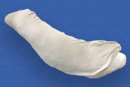 抱き枕 (全長118cm) あったかフリース枕カバー付き サンドベージュ [2350]