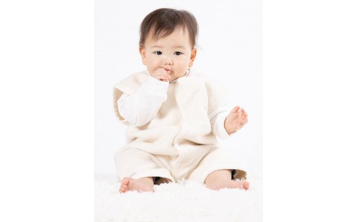 綿毛布スリーパー (Mサイズ) オーガニック綿使用 2way仕様で暖か 毛布の町 (泉大津産)｜ 贈答品 ギフト 誕生日プレゼント 贈り物 クリスマス ベビー キッズ N sleeper-organic [2438]