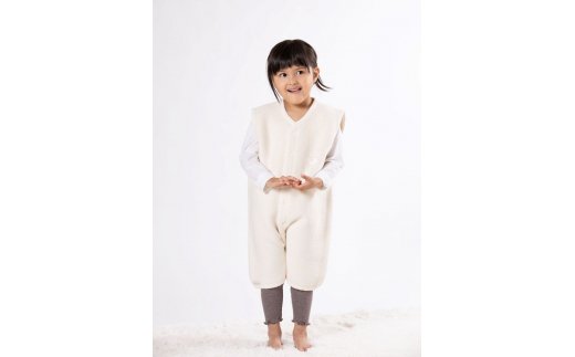 綿毛布スリーパー オーガニック綿使用 (Lサイズ) 2way仕様で暖か 毛布の町 (泉大津産)｜ 贈答品 ギフト 誕生日プレゼント 贈り物 クリスマス ベビー キッズ N sleeper-organic [2448]