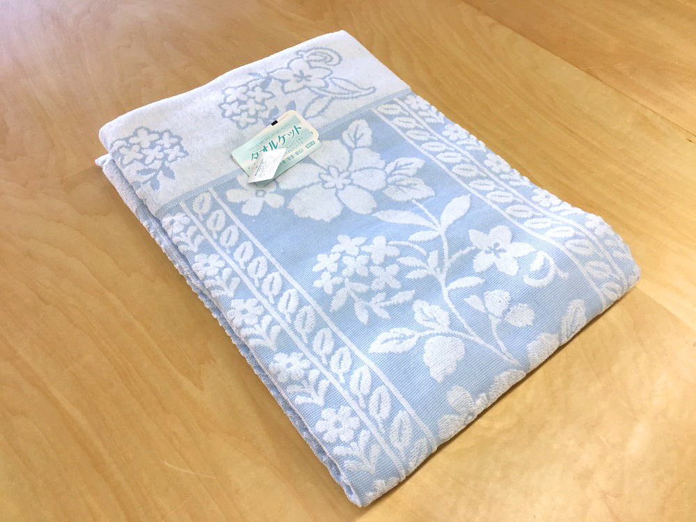 日本製 タオルケット シングル 140×190cm 1枚 N-JK28-6552 BL [3279]