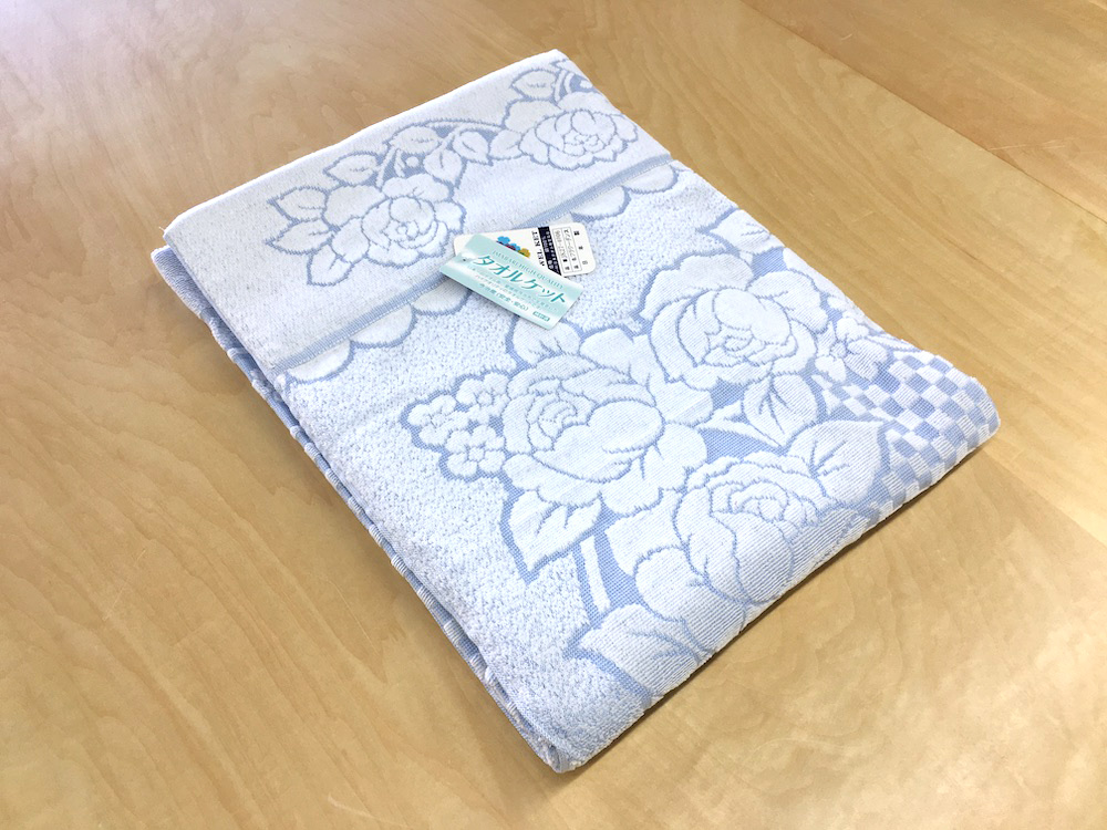 日本製 タオルケット シングル 140×190cm 1枚 N-JK27-4006 BL [3284]