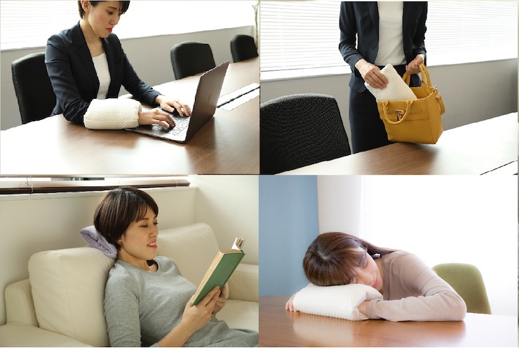 お昼寝まくら ビューティーナッピ ラベンダー 22×18cm 洗濯OK [3567]