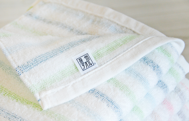 ラインバスタオル2枚・フェイスタオル2枚セット軽くてやわらか！｜日本製 国産 泉州タオル オススメ 定番 たおる 薄手 ボーダー プレゼント ギフト [3813]