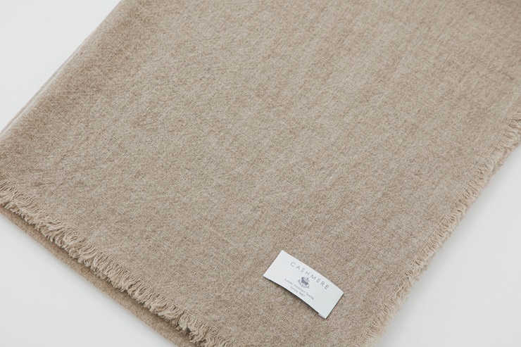【ナチュラルブラウン】カシミヤ100% エアリーストール ｜ 高級素材 軽量 なめらかな肌触り 寒さ対策 確かな技術 日本製 プレゼント ギフト 誕生日 お見舞い お歳暮 父の日 母の日 [4046]