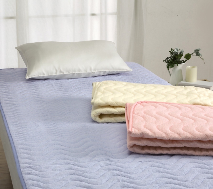 ROMANCE パイル綿100% タオル地 敷きパッド シングル ピンク 31301530｜ふんわりやわらか 綿100% タオル地 敷パッド 洗濯可能 [4066]